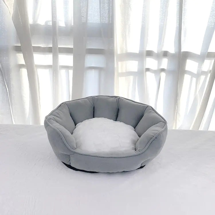 Lit Douillet en Peluche Épaissie pour Chiens et Chats