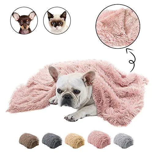 Tapis et Couverture Double en Peluche pour Animaux