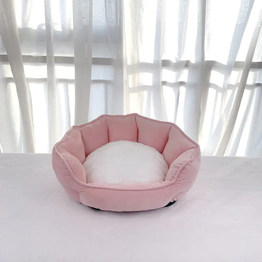 Lit Douillet en Peluche Épaissie pour Chiens et Chats